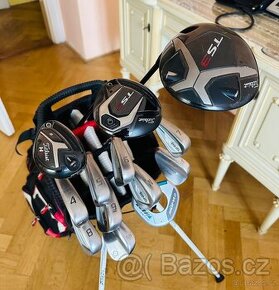 TOP GOLFOVÝ SET PRO LEVÁKY TITLEIST PING DRIVER DŘEVO HYBRID - 1