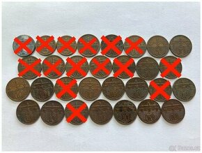 Československo 1918 - 1993 obehové mince v obyčajnom stave - 1