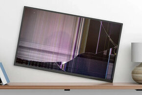 7x LCD / LED TV s prasklým panelem na náhradní díly