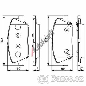 Brzdové destičky Hyundai i30 Kia c´eed