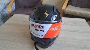 Přilba AXK Racing - integrální s clonou - NOVÁ