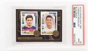 Nalepka Messi / Ronaldo, Panini 2016, PSA 9