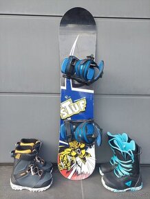 Snowboard STUF PHAN ATOM, 110 cm + boty