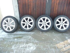 Alu kola 17- 5x112 se zimními pneu 7,6mm