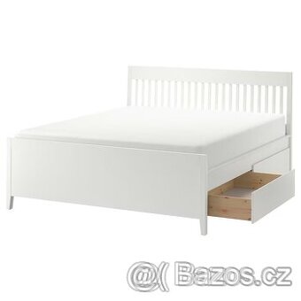 IKEA IDANÄS dvojlůžko, 4 šuplíky p.c 15 000,- Kč -