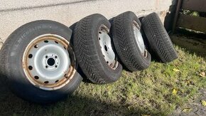 Zimní pneu Michelin + disky 185/65 r15, 4x100 - 1