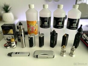 Vaping sada | Atomizéry, mody, pody, báze a boostery, bateri