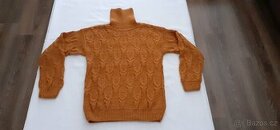 Pánský vlněný ručně pletený svetr. - 1