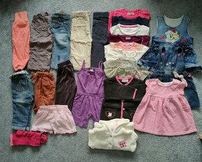 24 kusů oblečení pro holčičku - velikost 80
