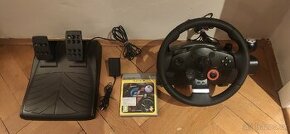 PS3 Volant s pedály Logitech driving Force GT + GT5