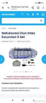 Člun Intex nafukovací pro 5 osob