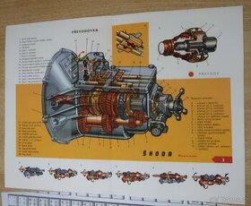 Škoda 440 Spartak, ŠKODA 445 - PŘEVODOVKA,originál A4