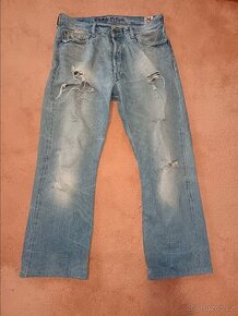 Ezra Abercrombie & Fitch kalhoty dziny jeans rifle