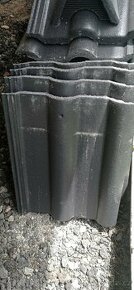 Střešní tašky betonpres barva břidlicově černá