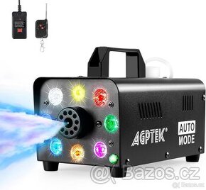 Mlhový stroj AGPTEK 500 W s barevnými světly - 1