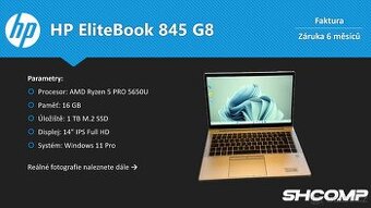 HP EliteBook 845 G8 - Ryzen 5 PRO | 16GB | 1TB SSD | Záruka