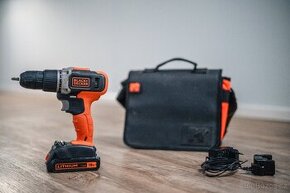 Aku příklepový šroubák Black + Decker + BRAŠNA - 1