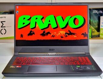 Herní notebook MSI BRAVO | RYZEN 5800H | 144Hz | RX 5500M