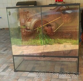 Terarium pro chameleona 90x45x90 exo terra 3 d pozadi, 2 x s