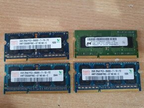 Funkční 4x 2gb ddr3 do Notebooku. Kus : 100kč.