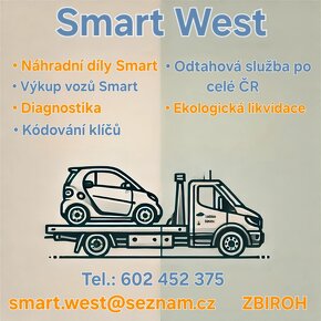 Nabizím náhradní dily pro Smart Fortwo 450 a Forfour