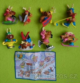 Kinder figurky- sada Sobíci rentiéři 1x BPZ