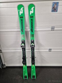 Lyže Nordica 150cm a boty Lange 270mm