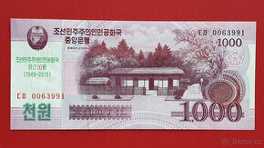 Bankovka SEVERNÍ KOREA 1000 Won rok 2008 NOVÁ UNC