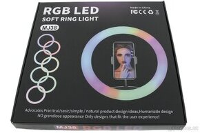 LED RGB stmívatelné kruhové světlo 38cm - 1