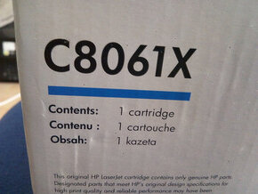 Toner originální černý HP 61X , HP C8061X