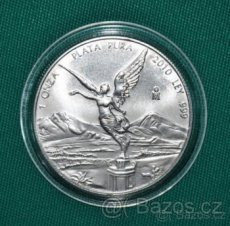 Stříbrná investiční mince Libertad Mexico 2010 1oz Ag 999 - 1