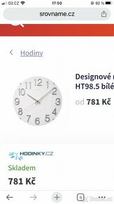 Hodiny quartz nástěnné