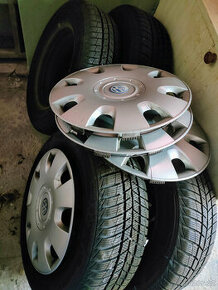 Pneumatiky Barum na plechu 195/65 R15 T + poklice