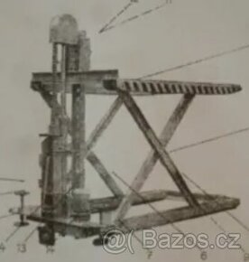 Hydraulický nužkový zvedák, hever - Takraf - DDR 2T