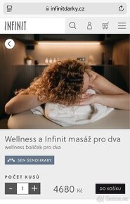 Poukaz do Infinity Sen - Wellness a Infinit masáž pro dva