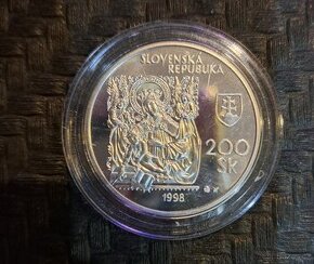 200 Sk 1998 Založenie Slovenskej národnej galérie PROOF