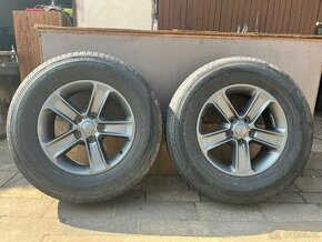 Skoro nové 255/70/R18 JEEP Alu 5x127 5 kusů