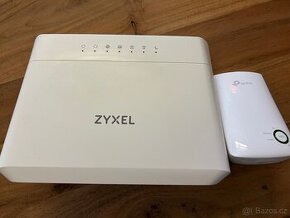 Router Zyxel + zesilovač tp-link