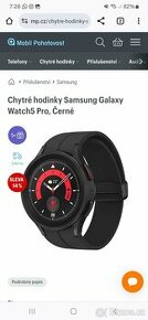 Chytré hodinky Samsung Galaxy Watch5 Pro, Černé
