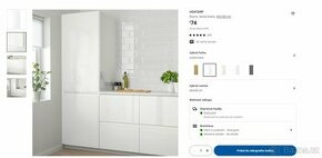 IKEA VOXTORP dvierka lesklá biela