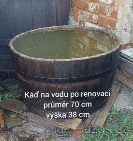 Káď na vodu po renovaci (květináč)