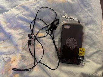 iPhone 7 kryt + handsfree sluchátko s mikrofonem.Cena 200kč