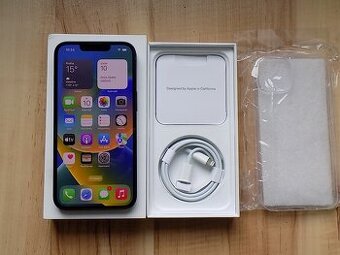 APPLE iPhone 14 128GB Black - ZÁRUKA - TOP STAV