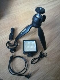 Mikrofon set se stativem a světlem Vlogger Kit 2