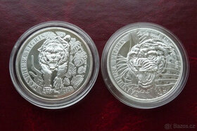 2x 1 oz stříbrná mince Panthera Tigris 2020 a 2021 Laos - 1