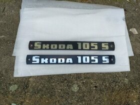 škoda 105 S zadní nápis