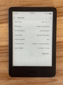 Čtečka Amazon Kindle 11. generace 16GB černá