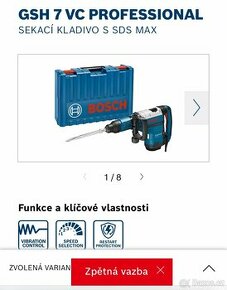 Bosch GSH 7 VC Professional,jednou požitá