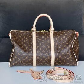 Louis Vuitton cestovní taška KEEPALL BANDOULIÈRE 50