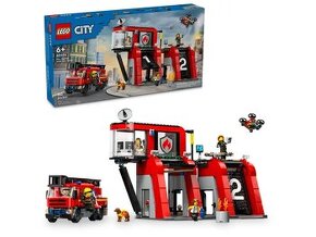 LEGO - City - Hasičská stanice s hasičským vozem